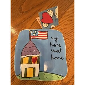 NEW Sandra Magsamen by Silvestri "My Home Sweet Home" Wall Art Tile 6.25"x 6.25"
